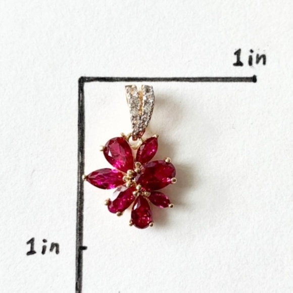 Pendant 925 sterling silver flower - Picture 6 of 6